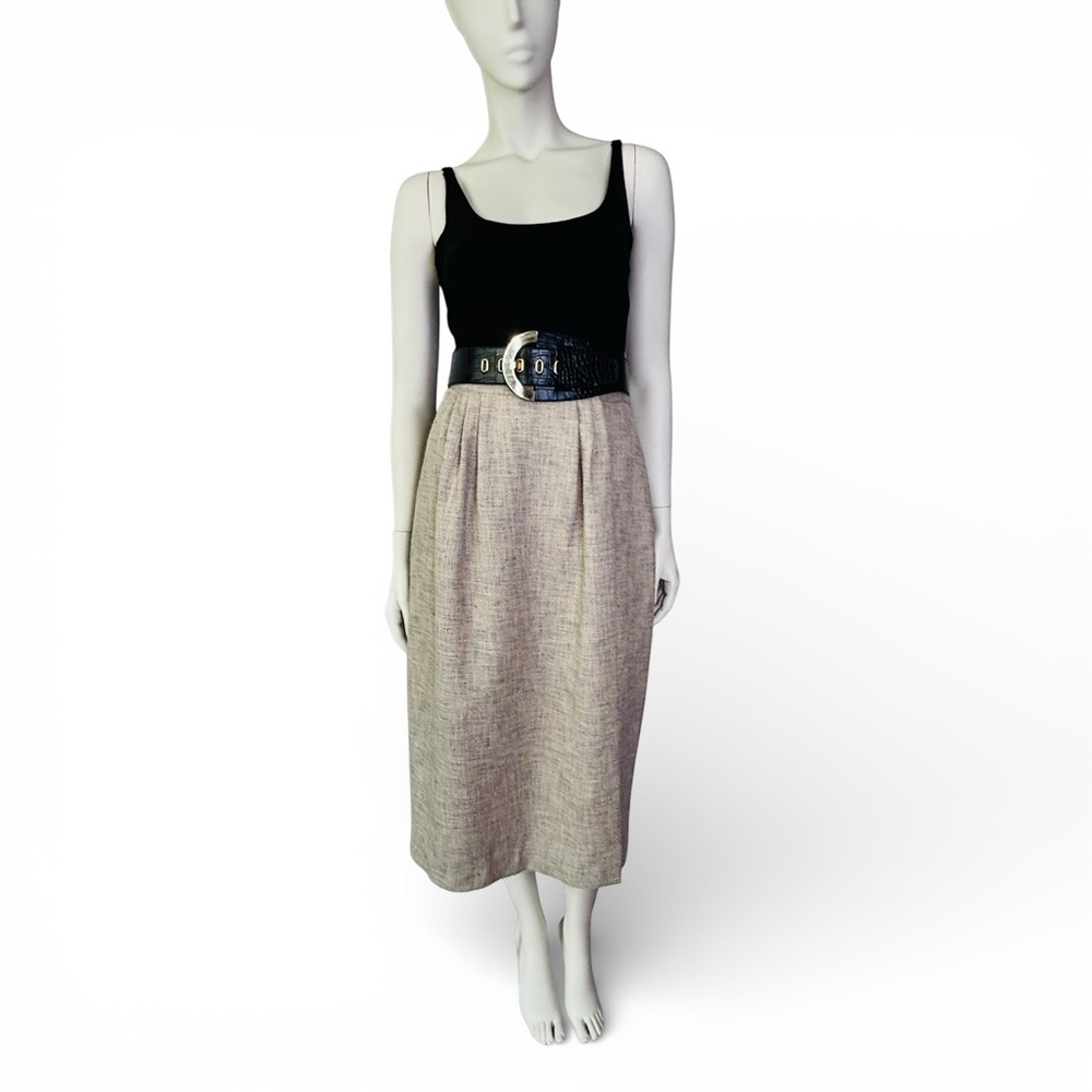 Vintage McKay of California Classic Beige Neutral Pencil Skirt‎ M